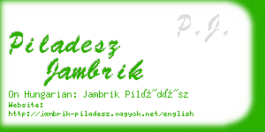 piladesz jambrik business card